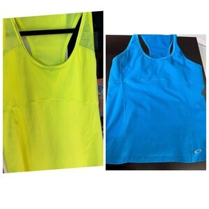 Oakley Women’s Racerback Performance Tank Tops Lot of 2 Size XL